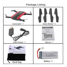 Selfie Drone JXD 523W  JXD 523 Tracker Foldable Mini Rc Drone with Wifi FPV Camera Altitude Hold Headless Mode RC Helicopter