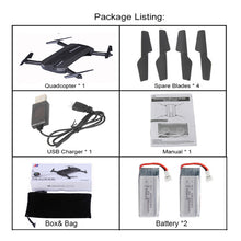 Selfie Drone JXD 523W  JXD 523 Tracker Foldable Mini Rc Drone with Wifi FPV Camera Altitude Hold Headless Mode RC Helicopter