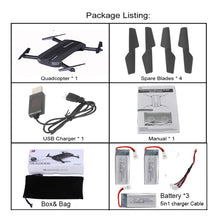Selfie Drone JXD 523W  JXD 523 Tracker Foldable Mini Rc Drone with Wifi FPV Camera Altitude Hold Headless Mode RC Helicopter