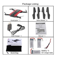 Selfie Drone JXD 523W  JXD 523 Tracker Foldable Mini Rc Drone with Wifi FPV Camera Altitude Hold Headless Mode RC Helicopter