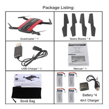 Selfie Drone JXD 523W  JXD 523 Tracker Foldable Mini Rc Drone with Wifi FPV Camera Altitude Hold Headless Mode RC Helicopter