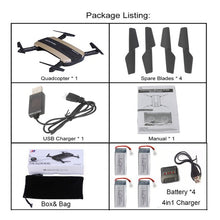 Selfie Drone JXD 523W  JXD 523 Tracker Foldable Mini Rc Drone with Wifi FPV Camera Altitude Hold Headless Mode RC Helicopter