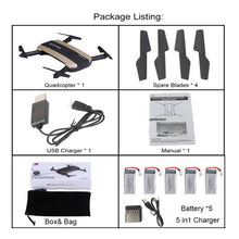 Selfie Drone JXD 523W  JXD 523 Tracker Foldable Mini Rc Drone with Wifi FPV Camera Altitude Hold Headless Mode RC Helicopter